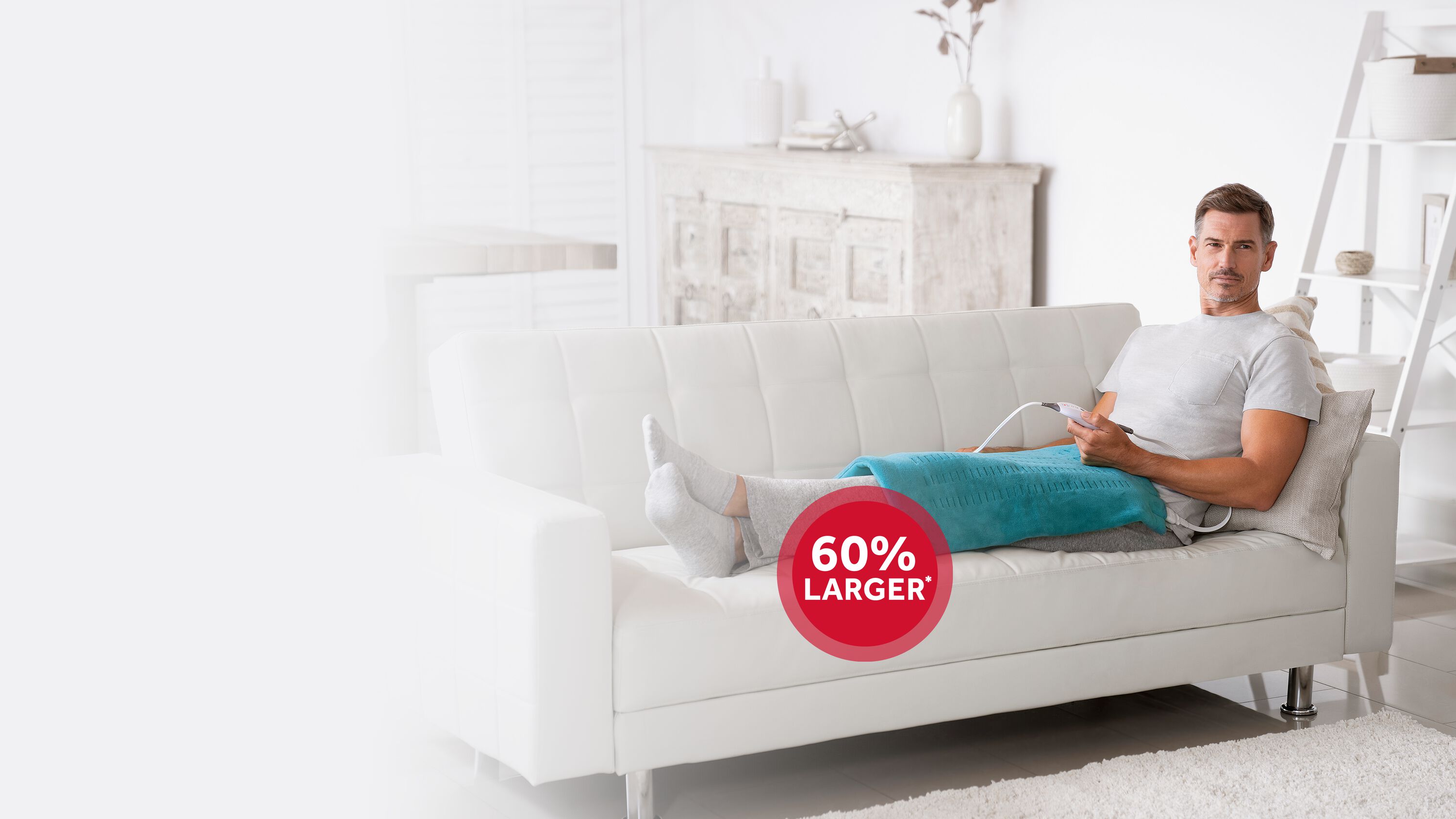 premium XXL heating pad is 60 larger